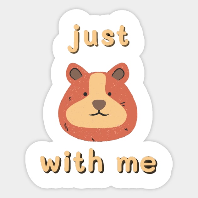 Just bear with me Sticker by SkyisBright